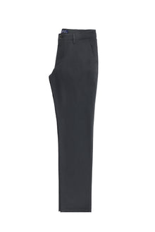 Orta Antrasit Slim Fit Dar Kesim Likralı Kanvas / Chino Pantolon
