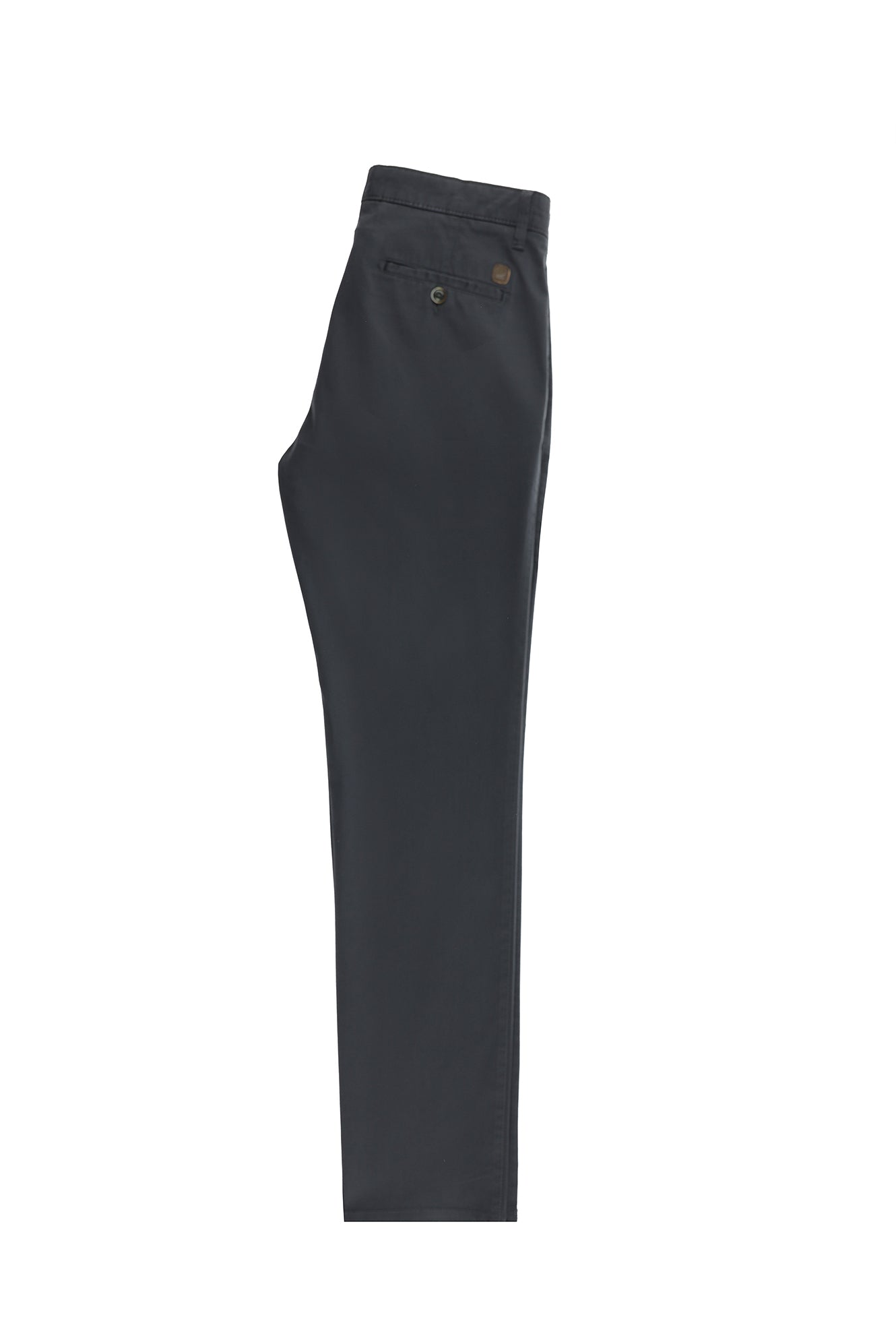 Orta Antrasit Slim Fit Dar Kesim Likralı Kanvas / Chino Pantolon