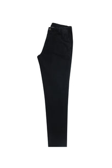 Siyah Slim Fit Dar Kesim Beli Lastikli Likral? Pantolon-Abdullah Ki??l?