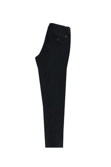 Siyah Slim Fit Dar Kesim Beli Lastikli Likralı Pantolon