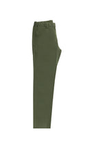 Yağ Yeşili-Olive Slim Fit Dar Kesim Beli Lastikli Likralı Pantolon