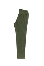 Yağ Yeşili-Olive Slim Fit Dar Kesim Beli Lastikli Likralı Pantolon