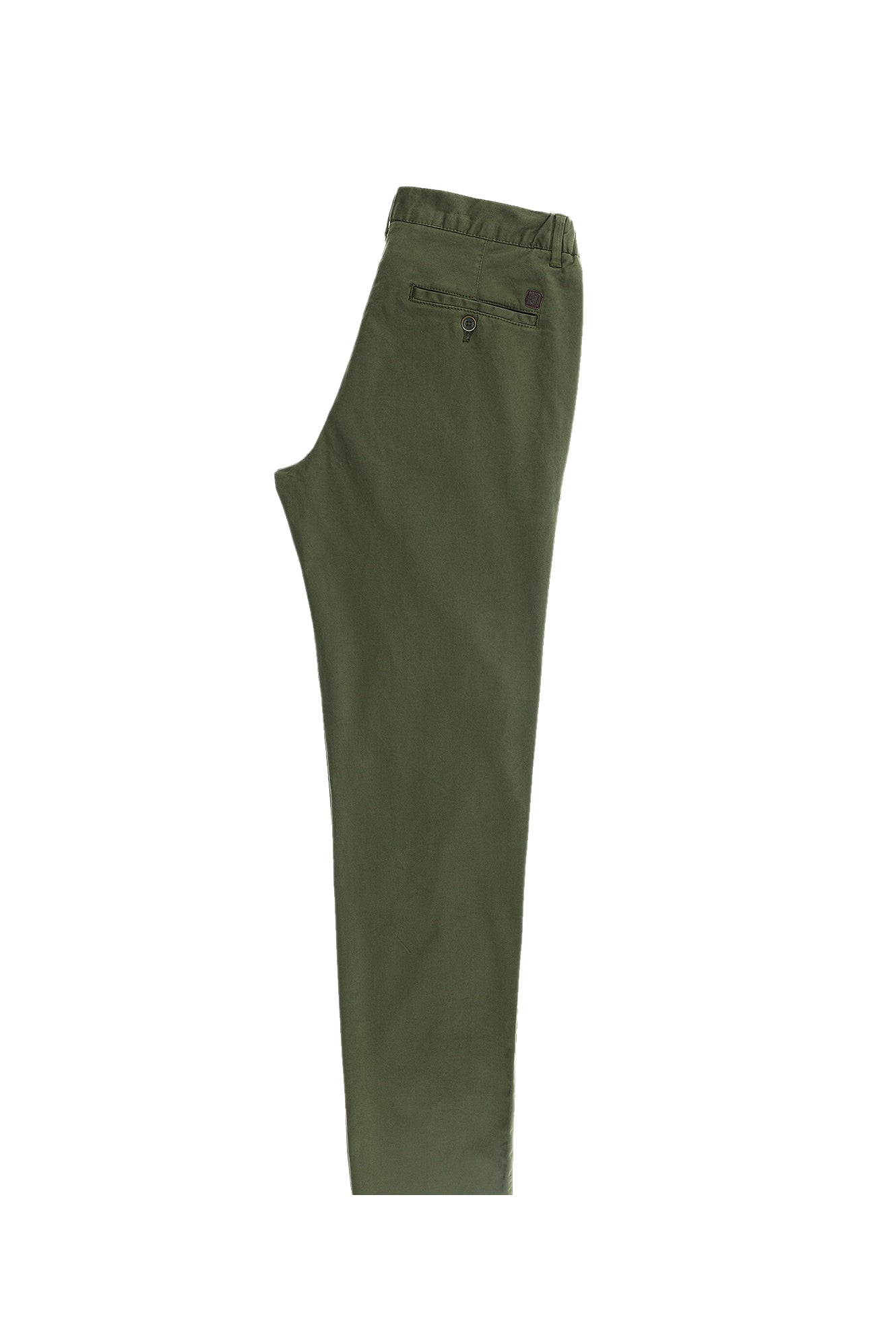 Yağ Yeşili-Olive Regular Fit Beli Lastikli Likralı Pantolon