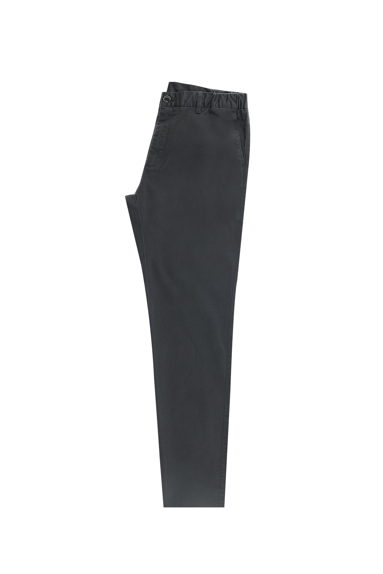 Orta Antrasit Slim Fit Dar Kesim Beli Lastikli Likralı Pantolon