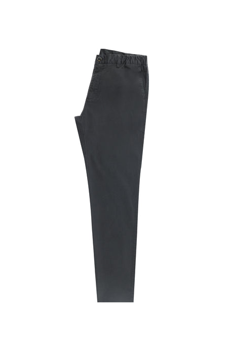 Orta Antrasit Slim Fit Dar Kesim Beli Lastikli Likralı Pantolon