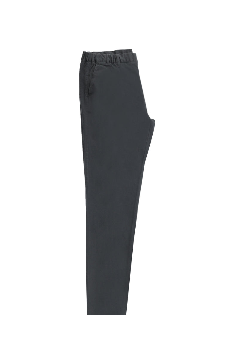 Orta Antrasit Regular Fit Beli Lastikli Likralı Pantolon
