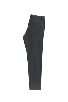 Orta Antrasit Slim Fit Dar Kesim Beli Lastikli Likralı Pantolon