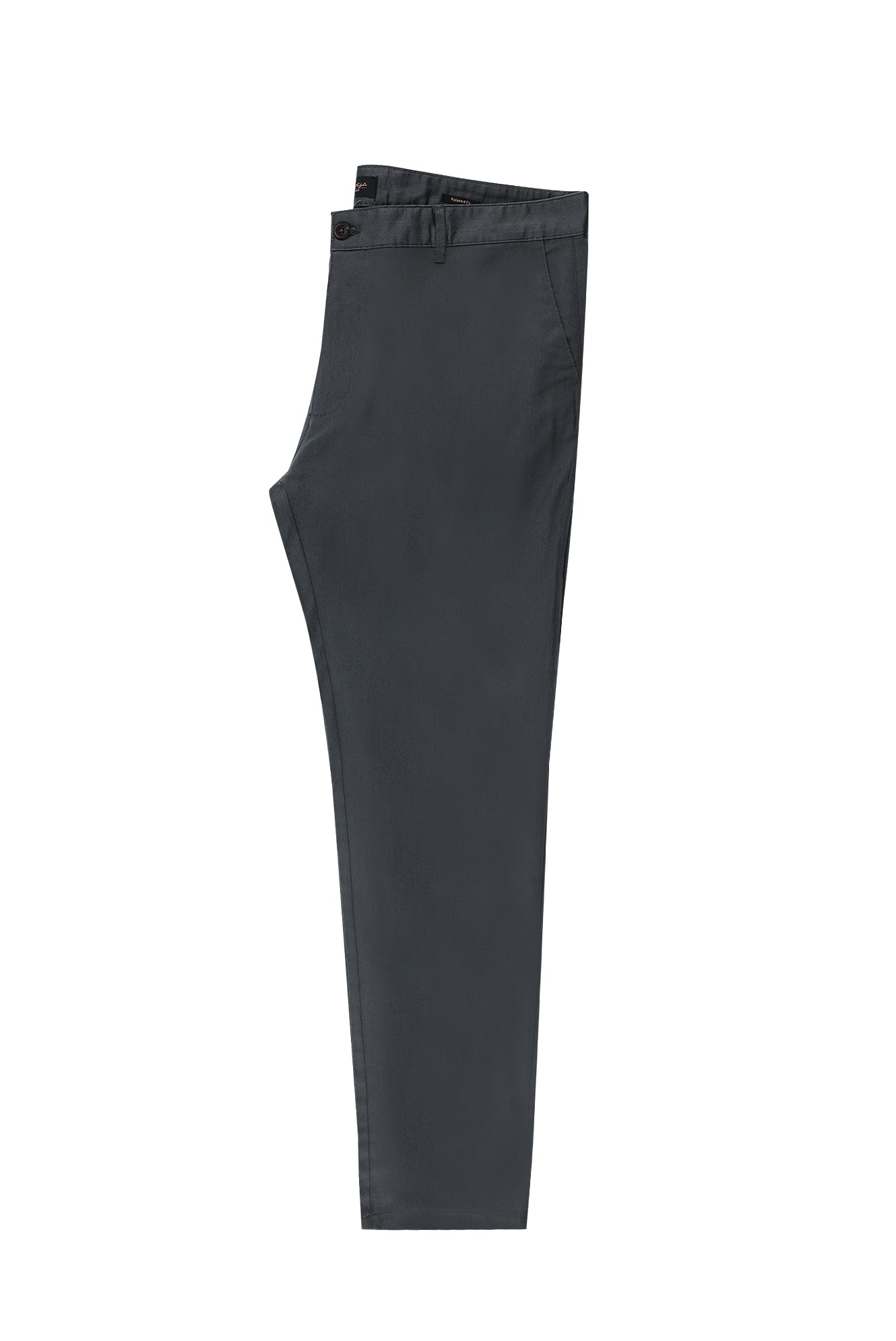 Orta Füme Relaxed Fit Rahat Kesim Likralı Kanvas / Chino Pantolon