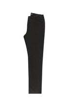 Koyu Kahve Slim Fit Dar Kesim Beli Lastikli Desenli Likral? Pantolon-Abdullah Ki??l?