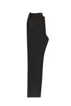 Koyu Kahve Slim Fit Dar Kesim Beli Lastikli Desenli Likral? Pantolon-Abdullah Ki??l?