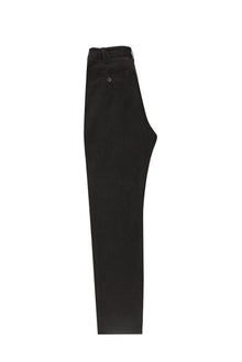 Koyu Kahve Slim Fit Dar Kesim Beli Lastikli Desenli Likral? Pantolon-Abdullah Ki??l?