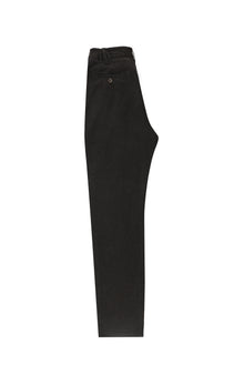 Koyu Kahve Slim Fit Dar Kesim Beli Lastikli Desenli Likralı Pantolon