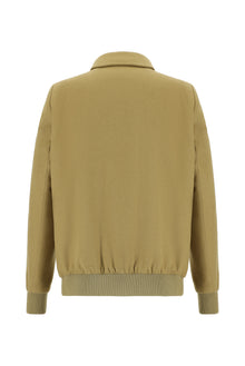 Açık Kahve  Slim Fit Dar Kesim Yünlü Kaşe Mont