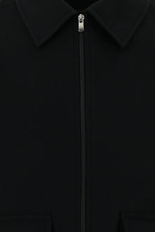 Siyah Slim Fit Dar Kesim Yünlü Kaşe Mont