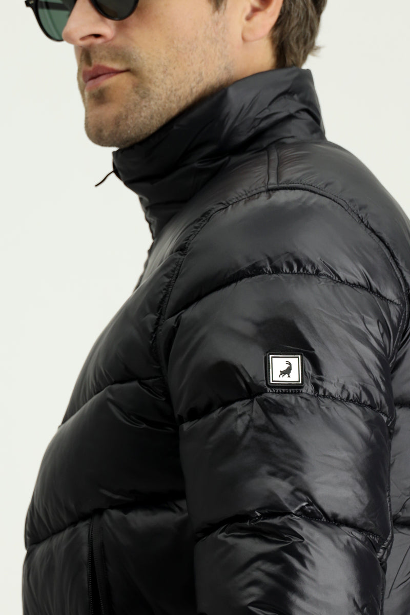 Siyah Spor Şişme Mont