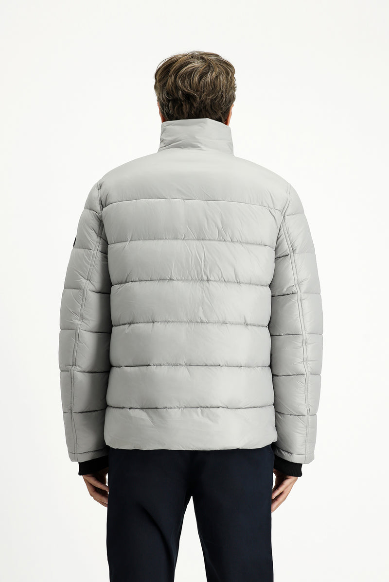 Orta Gri Spor Şişme Mont