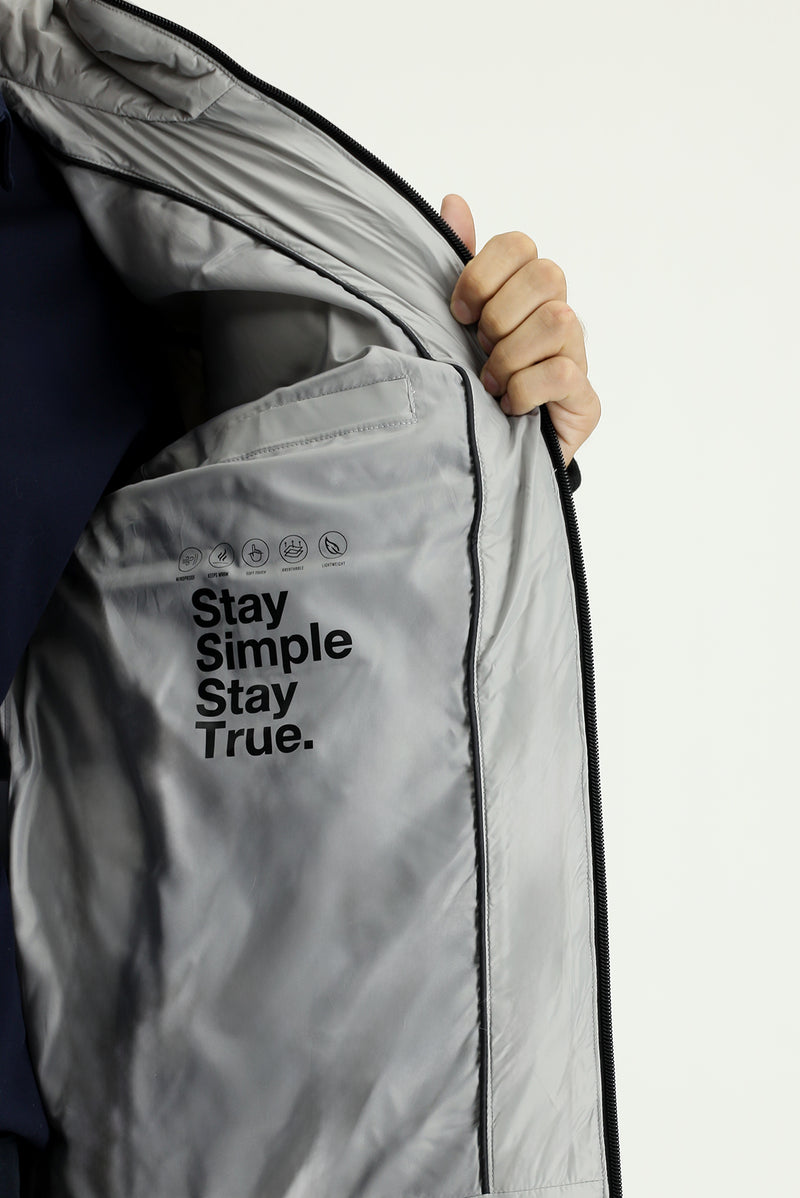 Orta Gri Spor Şişme Mont