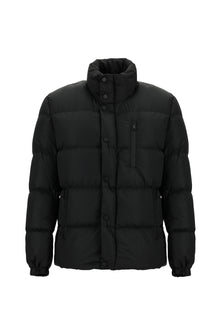 Siyah Dik Yaka Spor Şişme Mont