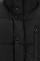 Siyah Dik Yaka Spor Şişme Mont