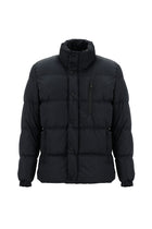 Koyu Lacivert Dik Yaka Spor Şişme Mont