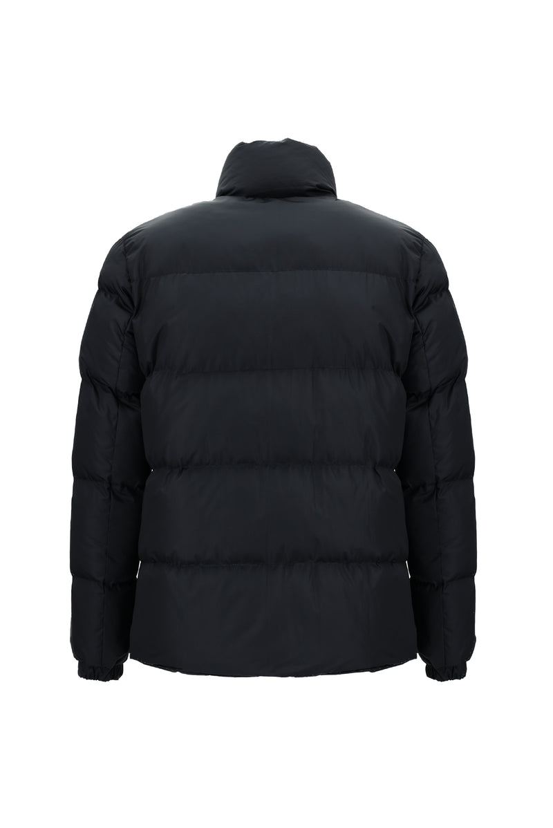 Koyu Lacivert Dik Yaka Spor Şişme Mont