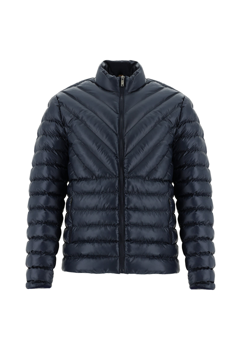 Koyu Lacivert Şişme Spor Mont