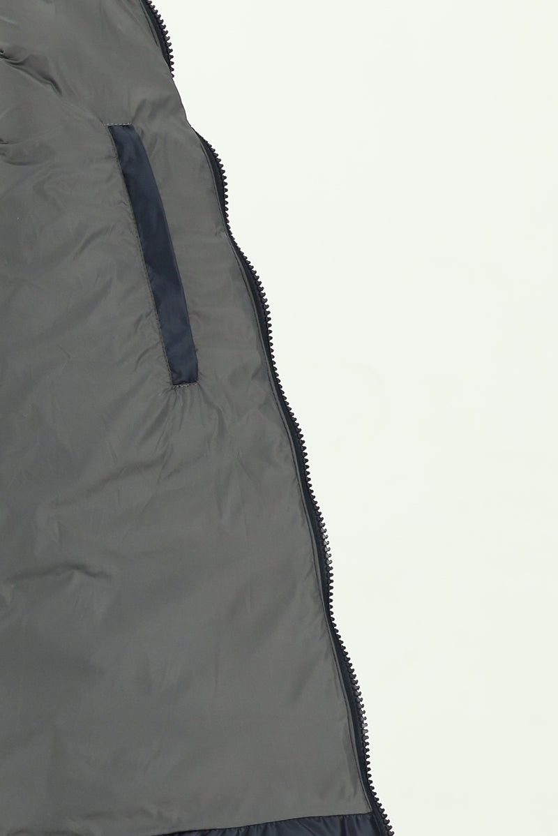 Koyu Lacivert Şişme Spor Mont