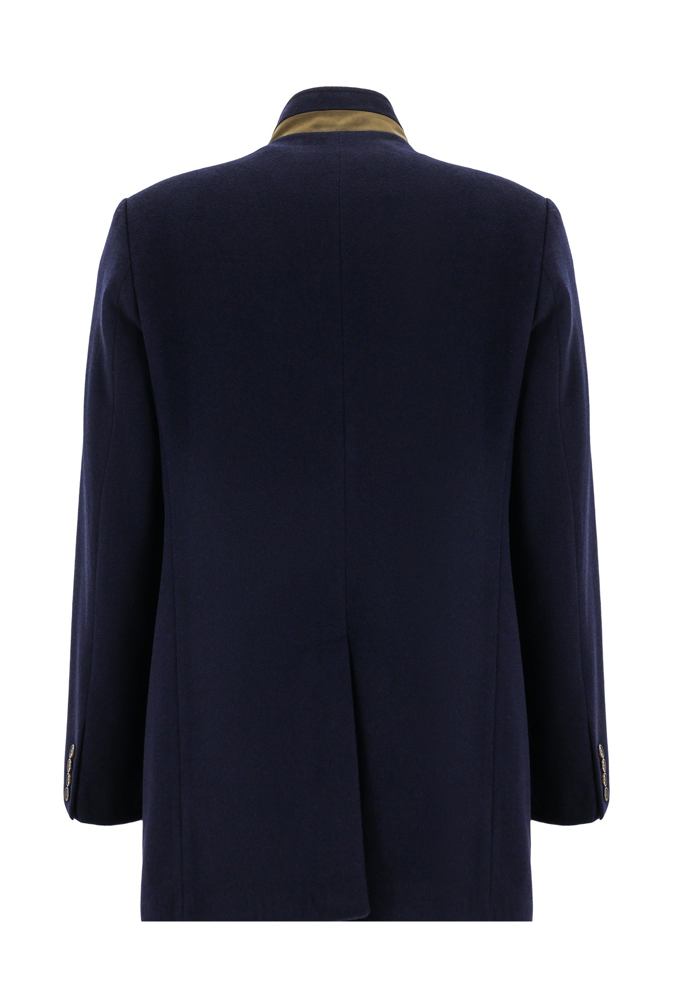 Orta Antrasit Slim Fit Dar Kesim Yünlü Kaban