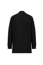 Siyah Slim Fit Dar Kesim Kaban