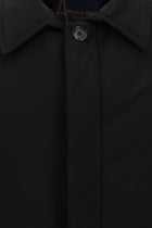 Siyah Slim Fit Dar Kesim Kaban