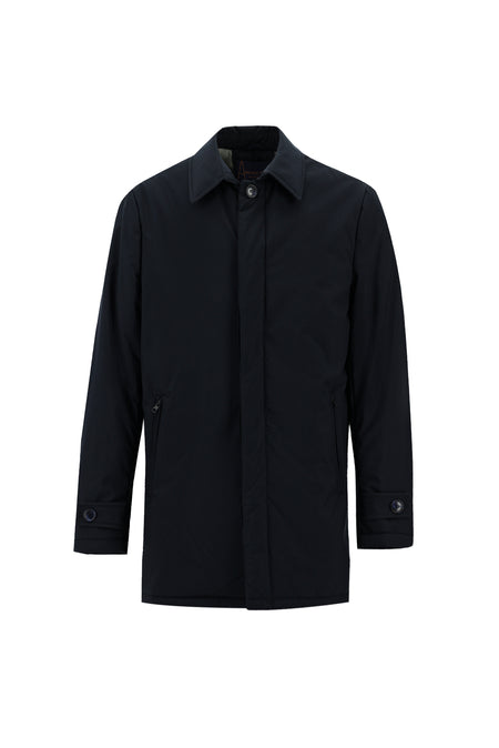 Koyu Lacivert Slim Fit Dar Kesim Kaban