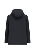 Koyu Lacivert Slim Fit Dar Kesim Kapüşonlu Dik Yaka Cepli Rüzgar Geçirmez Şişme Spor Kaban