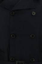 Koyu Lacivert Pamuklu Pardösü & Trençkot