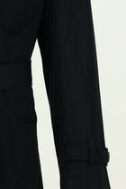 Koyu Lacivert Pamuklu Pardösü & Trençkot