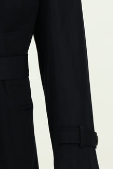 Koyu Lacivert Pamuklu Pardösü & Trençkot