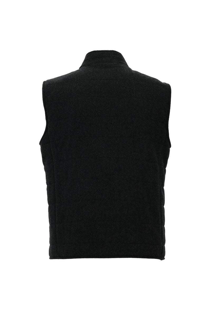 Marengo Slim Fit Dar Kesim Yünlü Kapitone Şişme Yelek