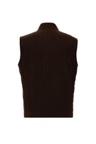 Orta Kahve Slim Fit Dar Kesim Yünlü Kapitone Spor Yelek