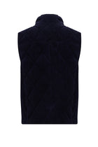 Orta Lacivert Slim Fit Dar Kesim Spor Deri Yelek-Abdullah Ki??l?