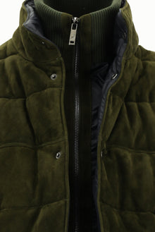 Orta Haki Slim Fit Dar Kesim Spor Deri Yelek-Abdullah Ki??l?