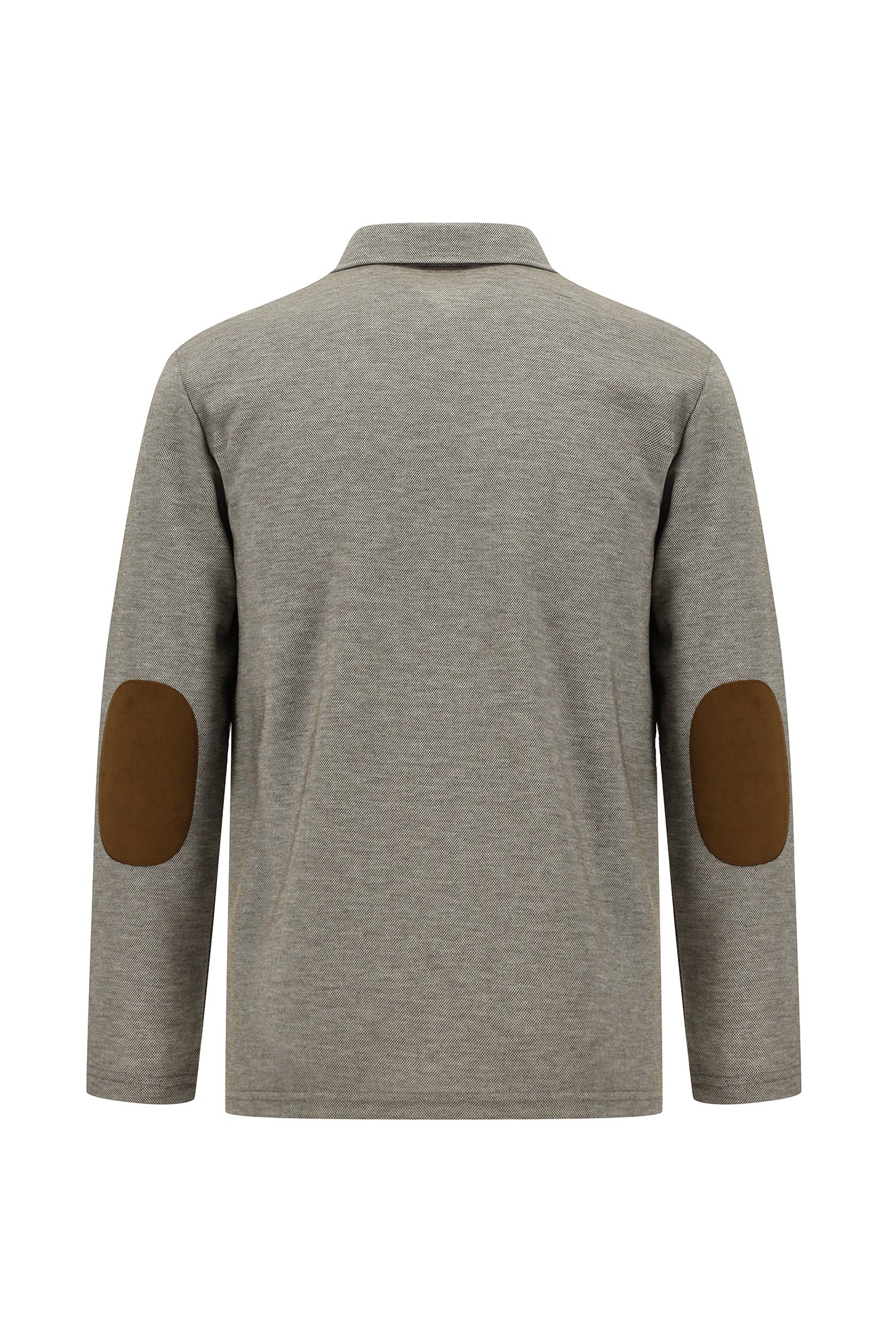 Orta Kahve Polo Yaka Regular Fit Sweatshirt-Abdullah Ki??l?