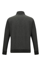 Orta Antrasit Yarım Balıkçı Yaka Fermuarlı Sweatshirt