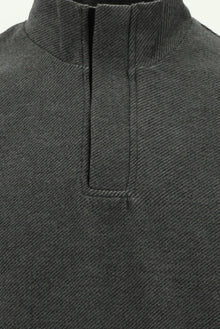 Orta Antrasit Yarım Balıkçı Yaka Fermuarlı Sweatshirt