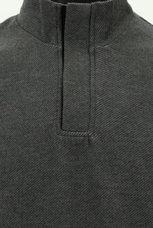 Orta Antrasit Yar?m Bal?kç? Yaka Fermuarl? Sweatshirt-Abdullah Ki??l?