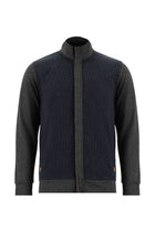 Koyu Lacivert Fermuarlı Pamuklu Sweatshirt