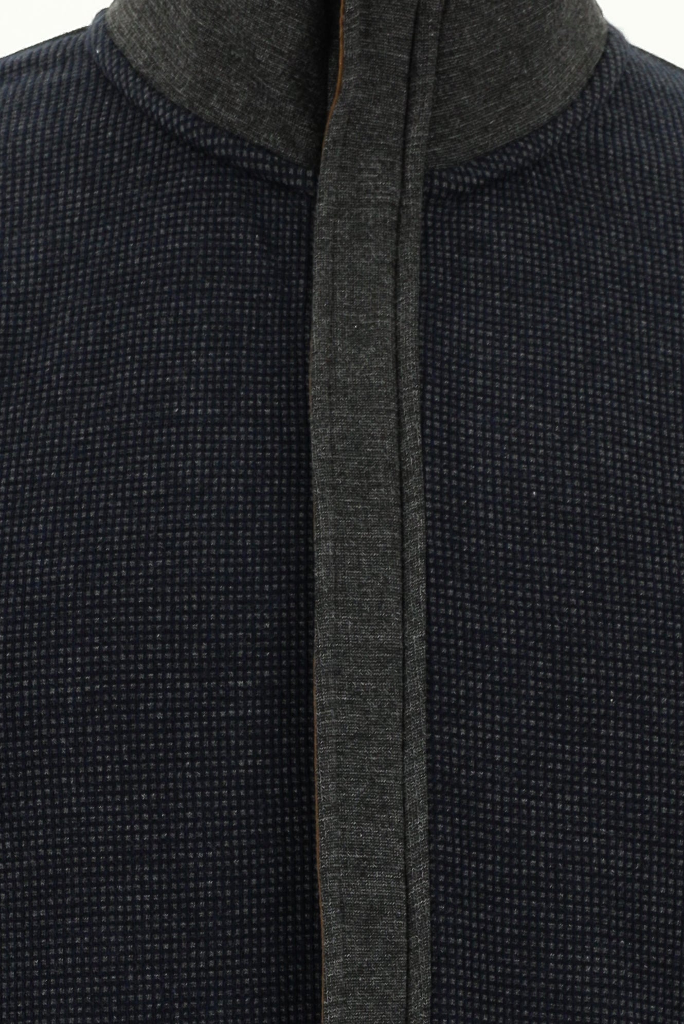 Koyu Lacivert Fermuarlı Pamuklu Sweatshirt