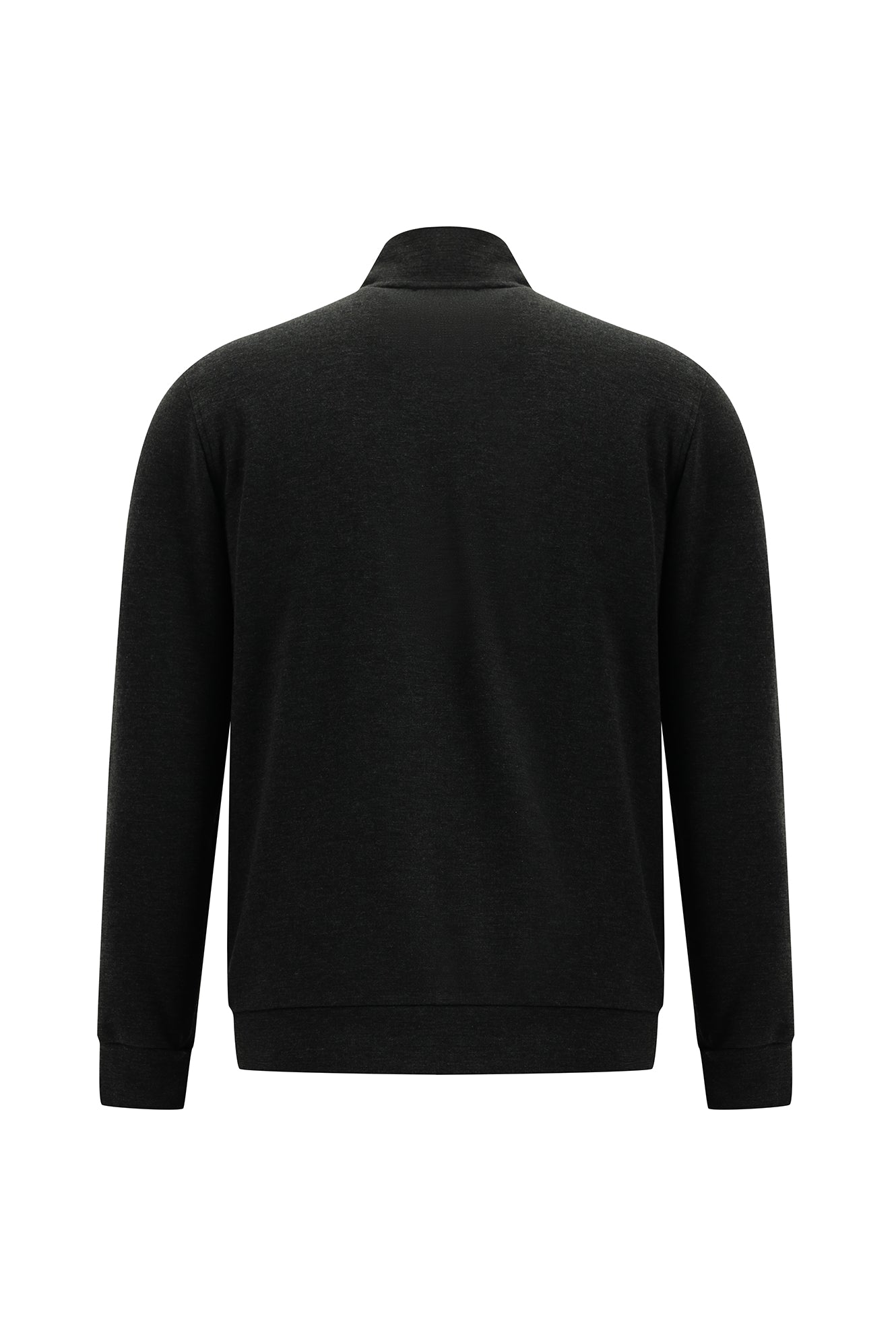 Siyah Lacivert Fermuarlı Sweatshirt