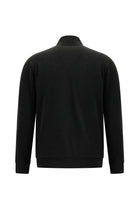 Siyah Lacivert Fermuarlı Sweatshirt