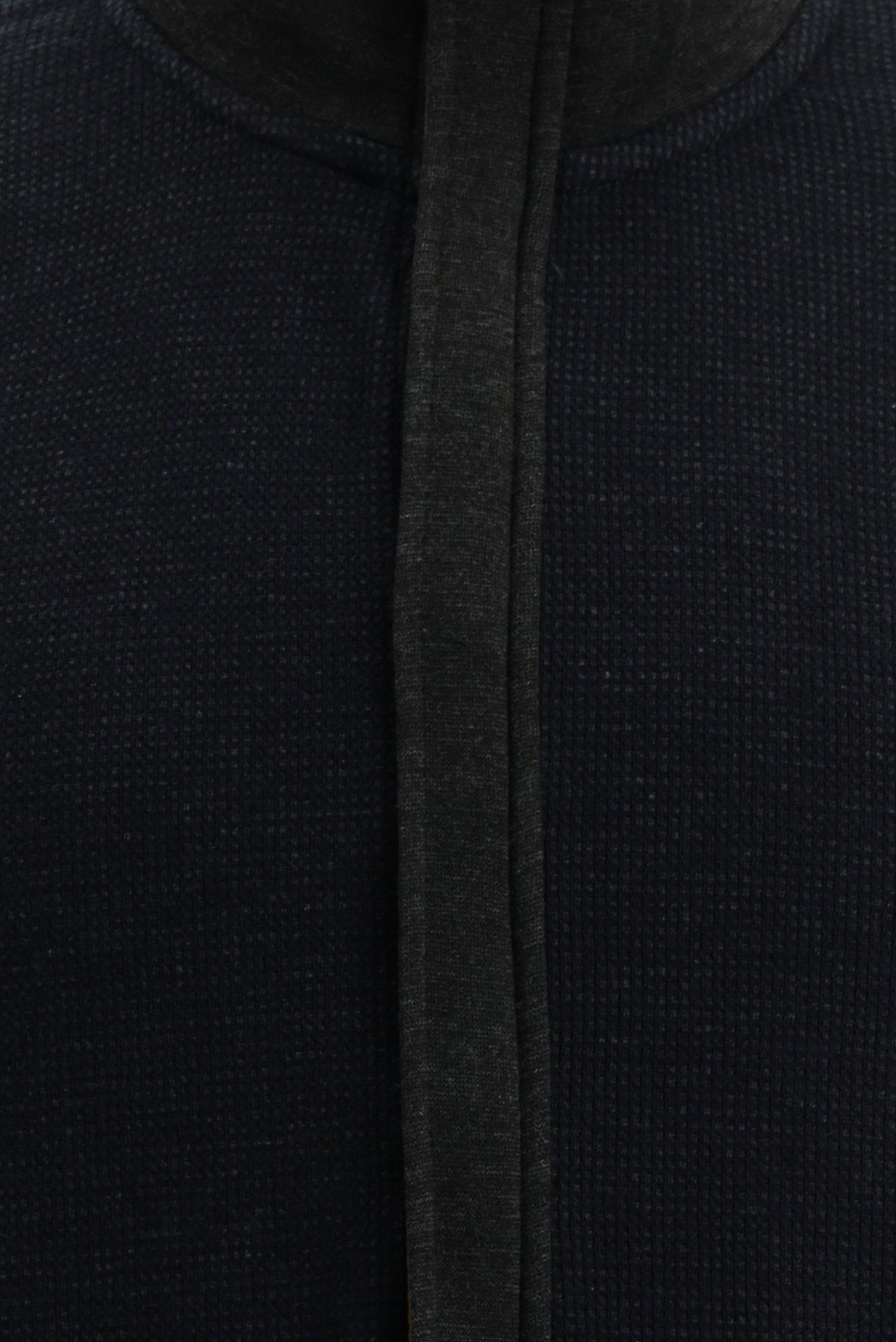 Siyah Lacivert Fermuarlı Sweatshirt
