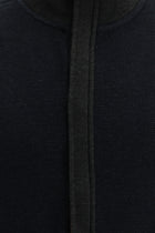 Siyah Lacivert Fermuarlı Sweatshirt