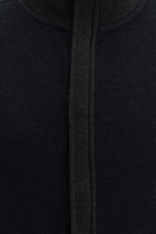 Siyah Lacivert Fermuarlı Sweatshirt